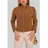Jaqueta Krayani Slim Fit Feminina Nobuck Impermeável