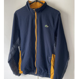 Jaqueta Lacoste M Azul Amarela E Branca