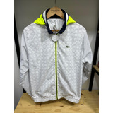 Jaqueta Lacoste Sport Quadriculada Branca M Usada Rara