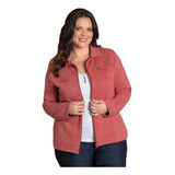 Jaqueta Marrom Plus Size