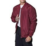 Jaqueta Masculina 100- Poliéster Lisa Estilo Americana Colegio Escola Diversas Cores -BR- Alfa- P- Regular- Regular- Marsala-