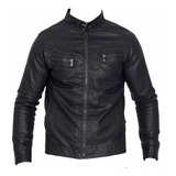 Jaqueta Masculina De Couro Slim Fit Oferta Ref 638