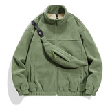 Jaqueta Masculina De Inverno Rocker Fleece Warm Jacket