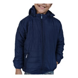 Jaqueta Masculina Infantil Bobojaco De Nylon Com Capuz Frio