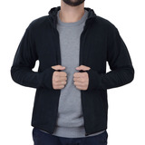 Jaqueta Masculina Lupo Sport Fleece Preta 77194001
