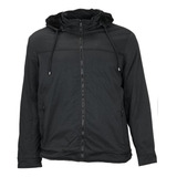 Jaqueta Masculina Plus Size Sarja Forrada C Capuz G1 G2 G3