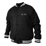 Jaqueta Mercedes Petronas Moletom Corrida Masculino Blusa
