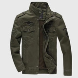 jaqueta militar masculina algodao aviador