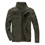 Jaqueta Militar Masculina De Algodão De Retrô Clássico