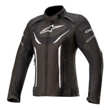 Jaqueta Moto Alpinestars Stella T Jaws V3 Wp Preto Branco