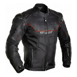 Jaqueta Moto Masculina Proteção Com Couro Texx Falcon V2 Gg