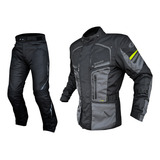 Jaqueta Motoqueiro Masculina E Calca Shiver Impermeável Texx