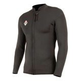 Jaqueta Neoprene Vissla Solid Sets Front Zip 2mm Black