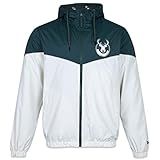 Jaqueta New Era Corta Vento Windbreaker NBA Milwaukee Bucks Core