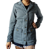 Jaqueta Parka Feminina Cinza Lady Rock Original Frete Grátis