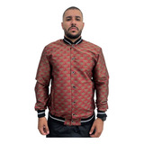Jaqueta Premium Floral Bomber Masculina Com Botões Slim