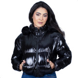 Jaqueta Puffer Forrada Com