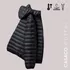 Jaqueta Puffer Masculina Leve Com Capuz Zíper Reforçado