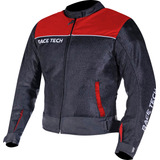 Jaqueta Race Tech Verão Calor Fast Air Preto Vermelho