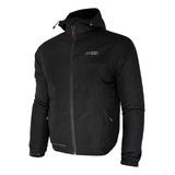 Jaqueta Rain Casual X11 Impermeável Corta Vento Preto Capuz