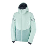 Jaqueta Salomon De Ski Edge Neve Impermeável Feminina Azul