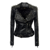 Jaqueta Spikes Rock Feminina