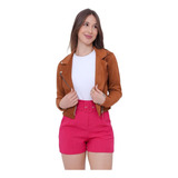 Jaqueta Suede Feminina Casaco