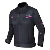 Jaqueta X11 Breeze Feminina Rosa Impermeável Motociclista