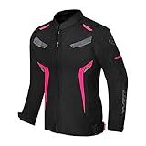 Jaqueta X11 One Sport Feminina Com Proteção Impermeável Frio Moto Motociclista Preta Rosa M