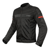Jaqueta X11 Super Air Ventilada Preta Com Vermelho Moto