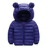 Jaqueta Ziper Infantil Com Capuz Casaco Puffer Inverno Frio
