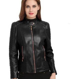 Jaquetas Femininas De Couro Sintético Para Motociclista Jaqu