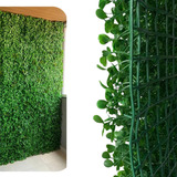 Jardim Vertical Artificial Buchinho 60x40 Kit 6 Placas Grama