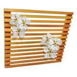 Jardim Vertical Madeira 60x60 Modular 1 Unid Horta Treliça