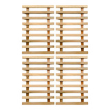 Jardim Vertical Painel Modulado Madeira De Lei kit C 4 