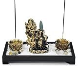 Jardim Zen Buda Ganesha Incensário Cascata