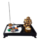Jardim Zen Ganesha Castical Porta Vela Nirvana Yoga Resina