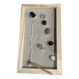 Jardim Zen Japonês Feng Shui Madeira Meditação Yoga 15x25cm