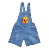Jardineira Bebe Infantil Jeans