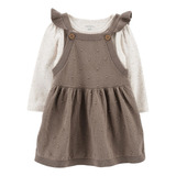 Jardineira Bebe Memina Carters Algodão Orgânico Salopete