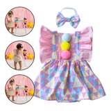 Jardineira Body Romper Bebe