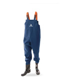 Jardineira C Bota Macacão Pesca Impermeável Pvc Emborrachado