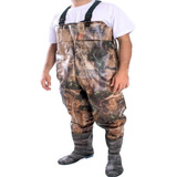 Jardineira Com Bota Acoplada Macacão Pesca Camuflada N 45