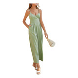 Jardineira Elegant Plain Zipper Jumpsuit Pronta Entrega