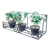 Jardineira Floreira Ferro 50 Cm Suporte Para Vasos De Flores