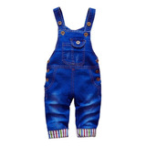 Jardineira Jeans Azul Infantil