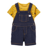 Jardineira Jeans Com Camiseta