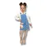 Jardineira Jeans Feminina Infantil Luxo Vestido Roupa Menina