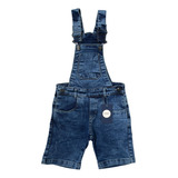 Jardineira Jeans Infantil Menino