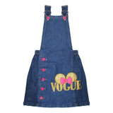 Jardineira Jeans Menina Infantil